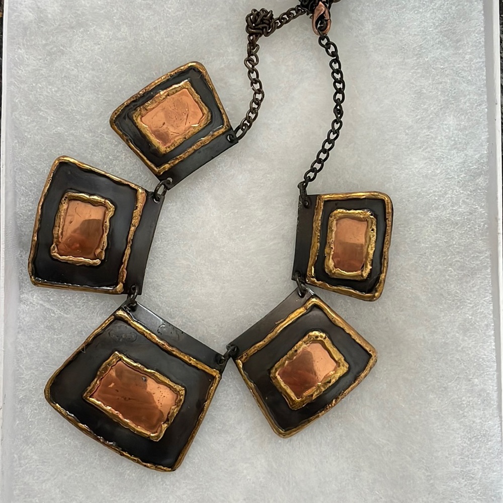 Artsy Brass Necklace